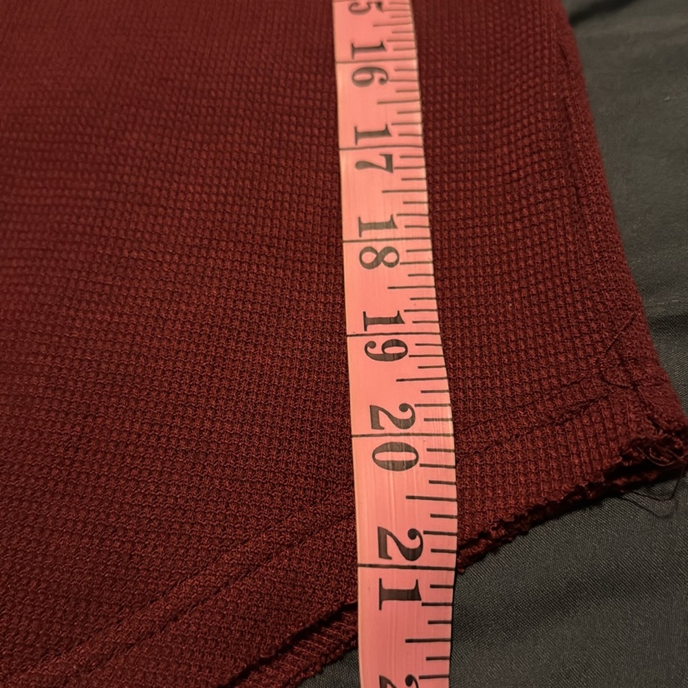 Free People Gorgeous Thermal Burgandy X-Small - Picture 7 of 8